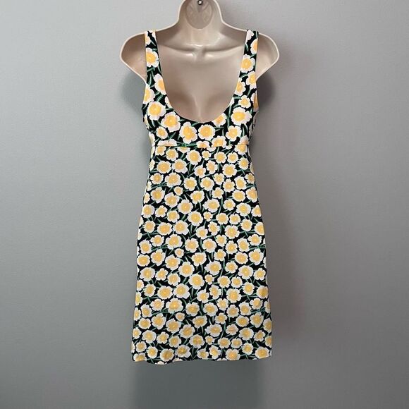 Diane Von Furstenberg For Target Yellow Poppy Shift Dress Size 0 - Picture 4 of 7